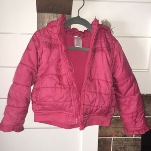 3T Gymboree Pink Puffer Winter Jacket for Kid Toddler